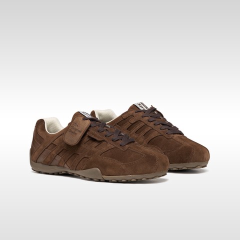 Vintage low top sneakers SNAKE MAN Dark Brown - image number 8 | GEOX