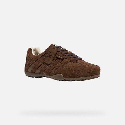 Vintage low top sneakers SNAKE MAN Dark Brown - image number 3 | GEOX