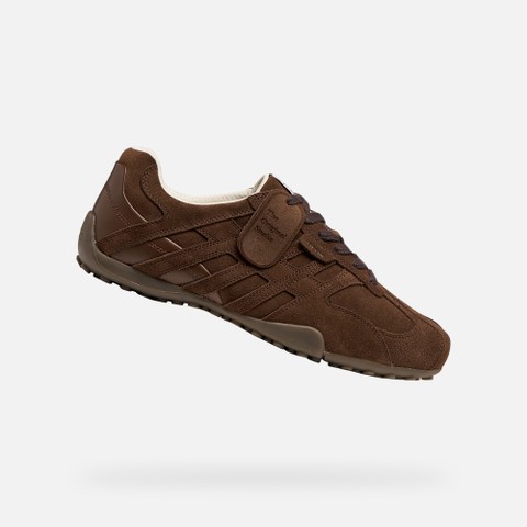 Vintage low top sneakers SNAKE MAN Dark Brown - image number 0 | GEOX