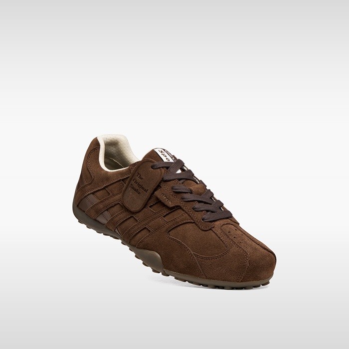 Vintage low top sneakers SNAKE MAN Dark Brown | GEOX