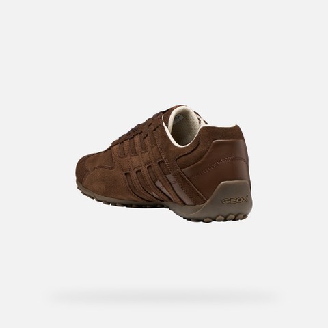 Vintage low top sneakers SNAKE MAN Dark Brown - image number 4 | GEOX