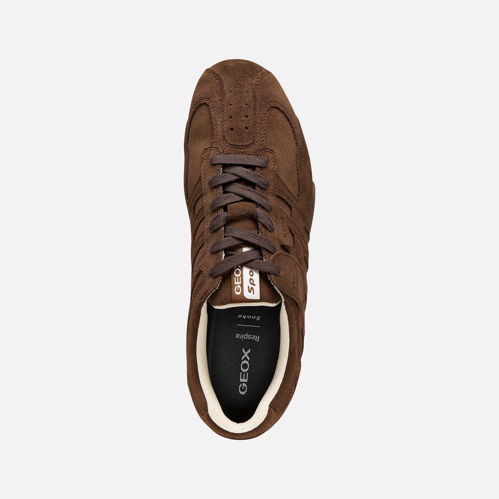 Vintage low top sneakers SNAKE MAN Dark Brown - image number 6 | GEOX