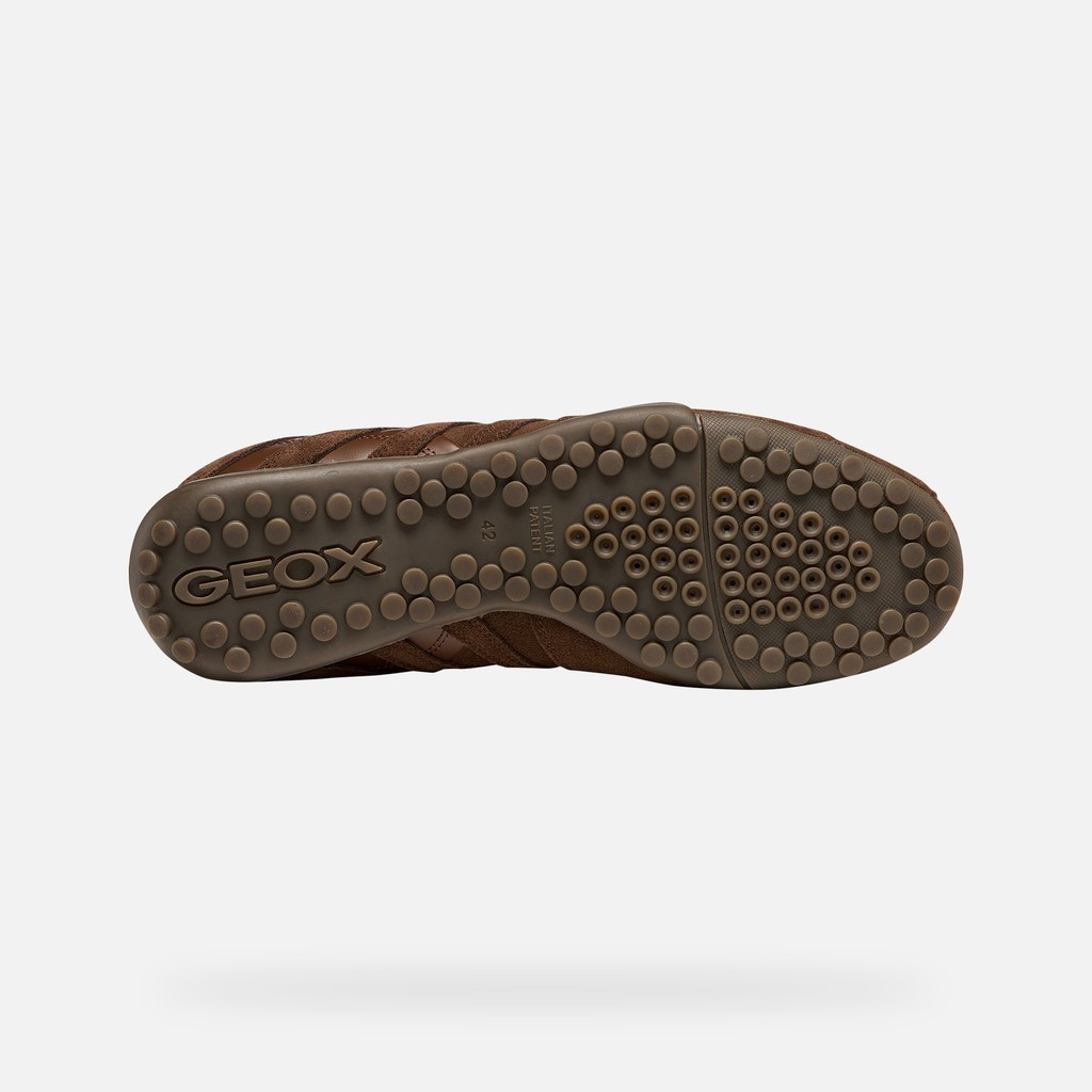 Vintage low top sneakers SNAKE MAN Dark Brown - image number 7 | GEOX