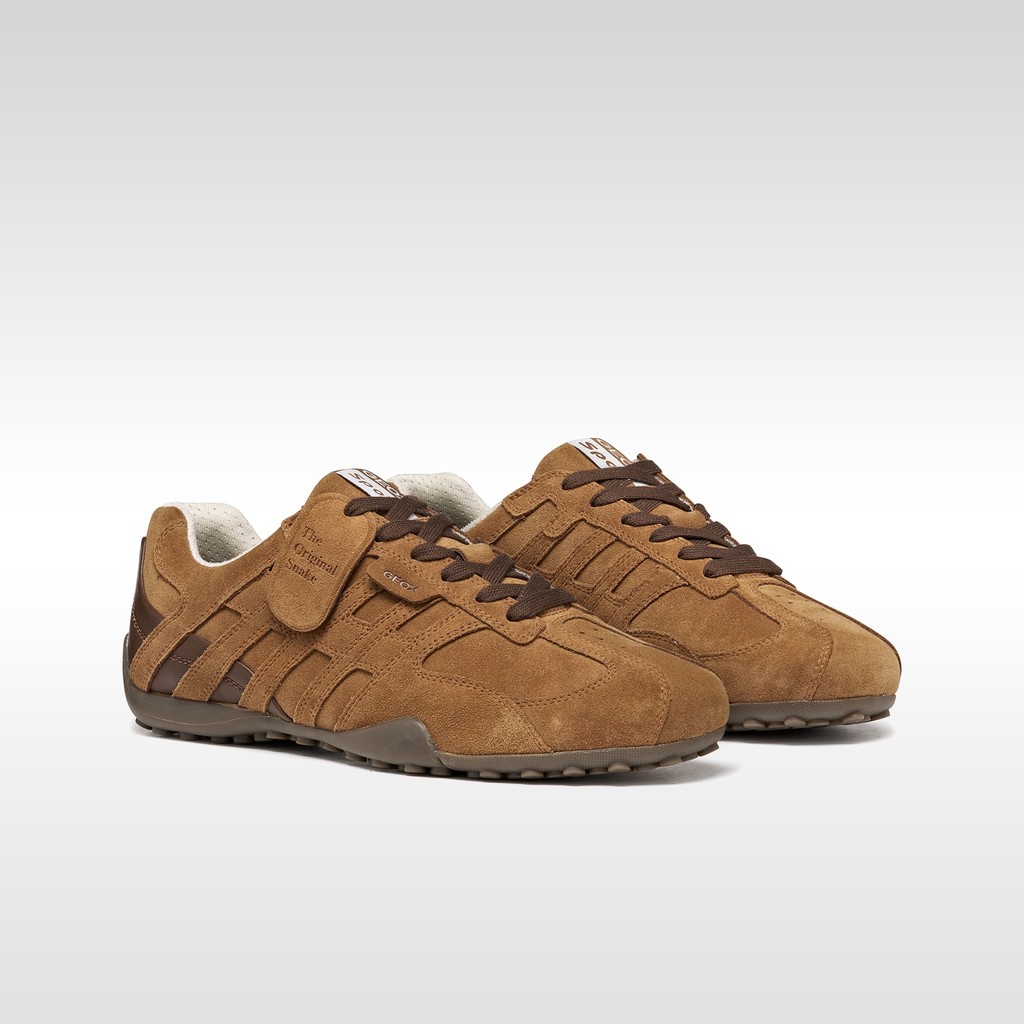 Baskets basse Vintage SNAKE HOMME Noisette - image number 7 | GEOX
