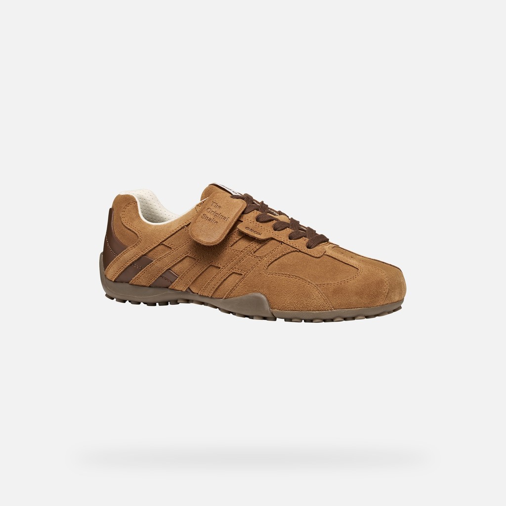 Vintage low top sneakers SNAKE MAN Nut - image number 2 | GEOX