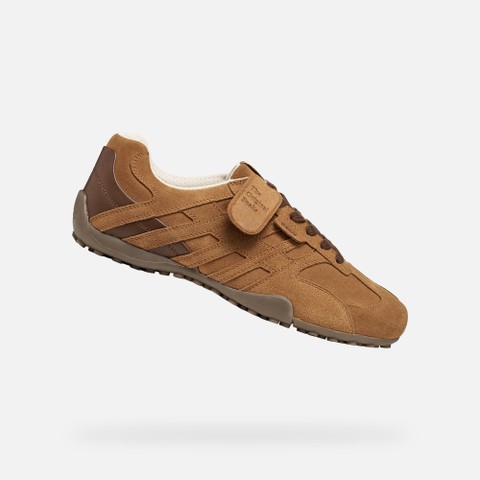 Vintage low top sneakers SNAKE MAN Nut | GEOX