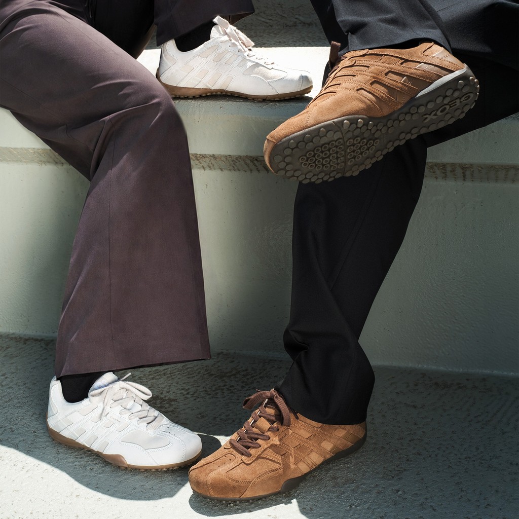 Vintage low top sneakers SNAKE MAN Nut - image number 1 | GEOX