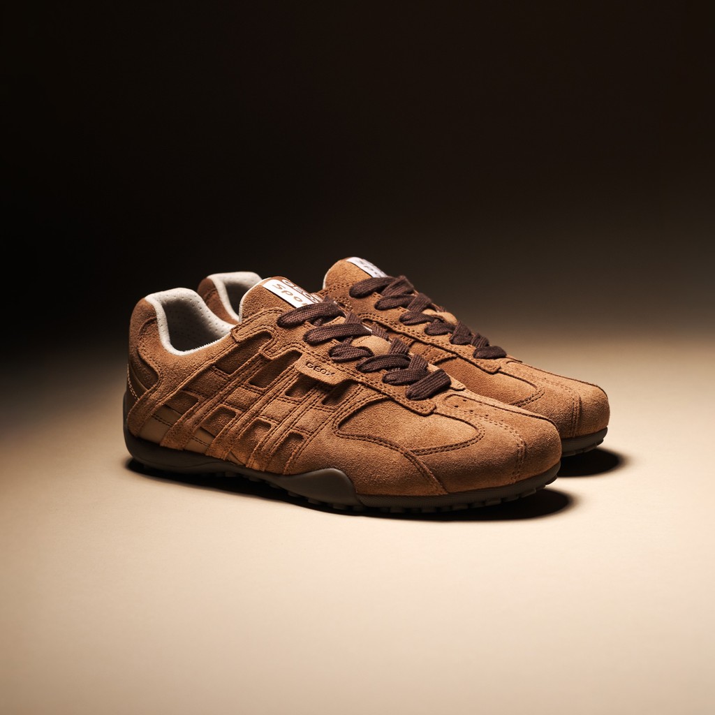 Vintage low top sneakers SNAKE MAN Nut - image number 9 | GEOX