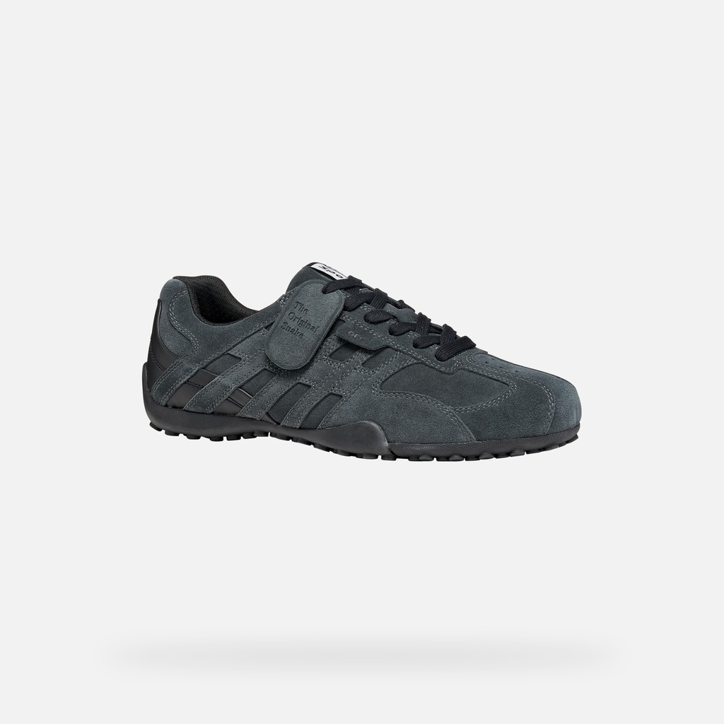 Vintage low top sneakers SNAKE MAN Anthracite - image number 2 | GEOX