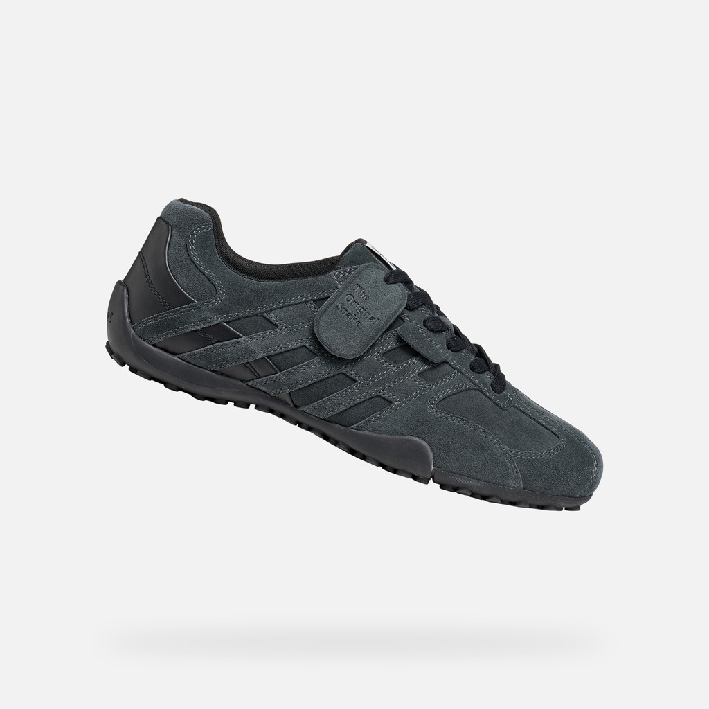 Vintage low top sneakers SNAKE MAN Anthracite - image number 0 | GEOX
