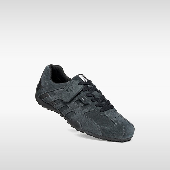 Vintage low top sneakers SNAKE MAN Anthracite - image number 4 | GEOX