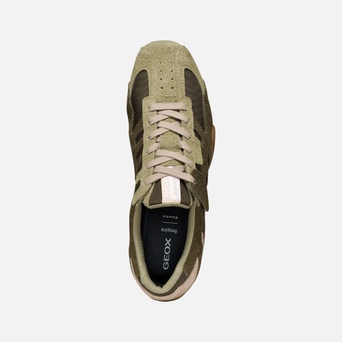 Vintage low top sneakers SNAKE MAN Sage/Military - image number 5 | GEOX