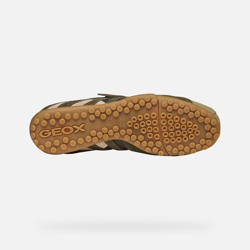 Vintage low top sneakers SNAKE MAN Sage/Military - image number 6 | GEOX