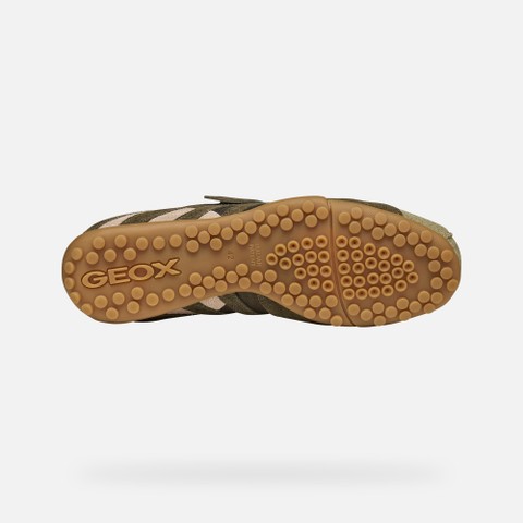 Vintage low top sneakers SNAKE MAN Sage/Military - image number 6 | GEOX