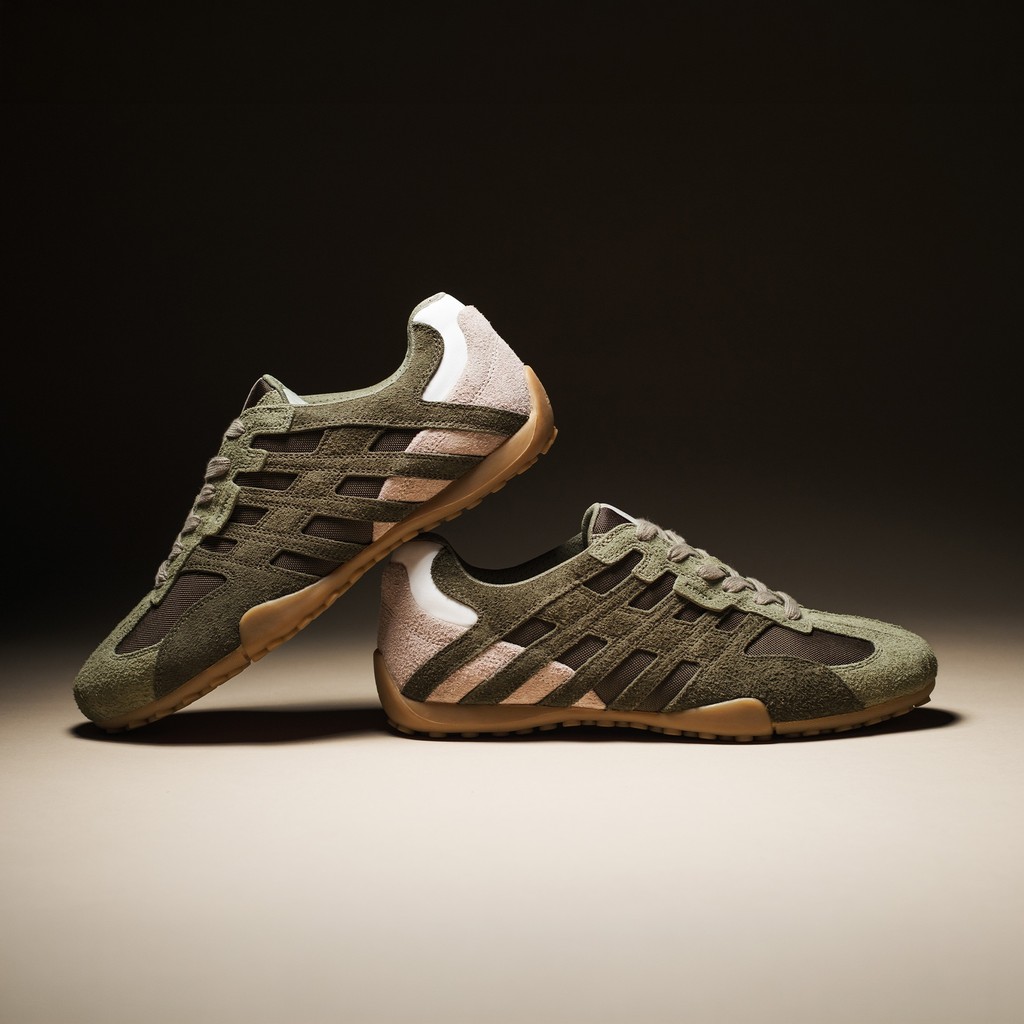 Vintage low top sneakers SNAKE MAN Sage/Military - image number 1 | GEOX