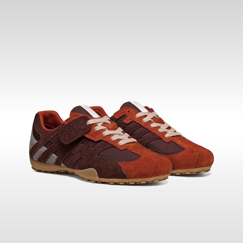 Vintage low top sneakers SNAKE MAN Brick/Mahogany - image number 7 | GEOX