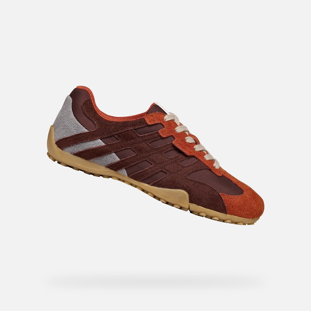 Vintage low top sneakers SNAKE MAN Brick/Mahogany - image number 0 | GEOX