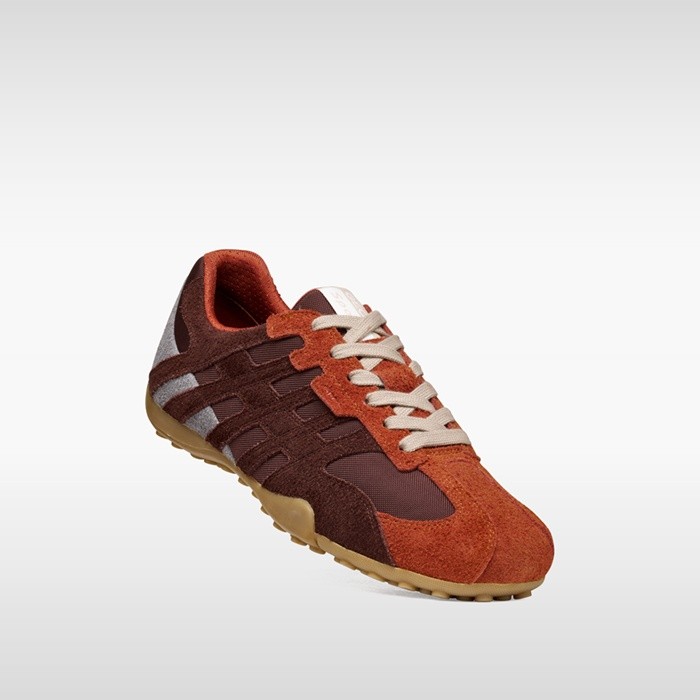 Vintage low top sneakers SNAKE MAN Brick/Mahogany | GEOX