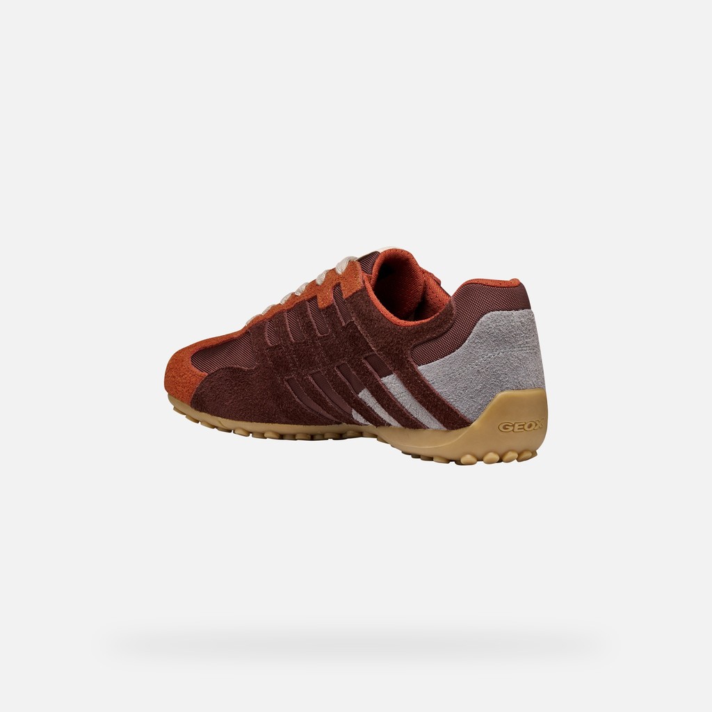 Vintage low top sneakers SNAKE MAN Brick/Mahogany - image number 3 | GEOX