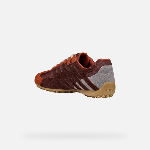 Vintage low top sneakers SNAKE MAN Brick/Mahogany - image number 3 | GEOX