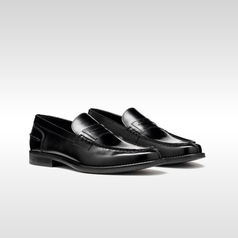 Mocassins en cuir ELLMOOR HOMME Noir - image number 7 | GEOX