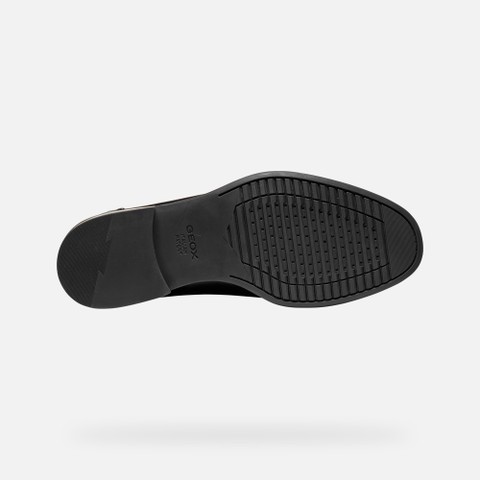 Mocassins de couro ELLMOOR HOMEM Preto - image number 6 | GEOX