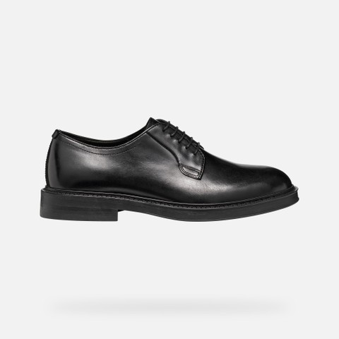 Leather oxfords BEXFORD MAN Black - image number 2 | GEOX