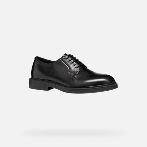Leather oxfords BEXFORD MAN Black - image number 3 | GEOX