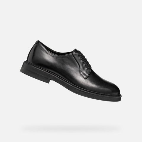 Leather oxfords BEXFORD MAN Black - image number 0 | GEOX