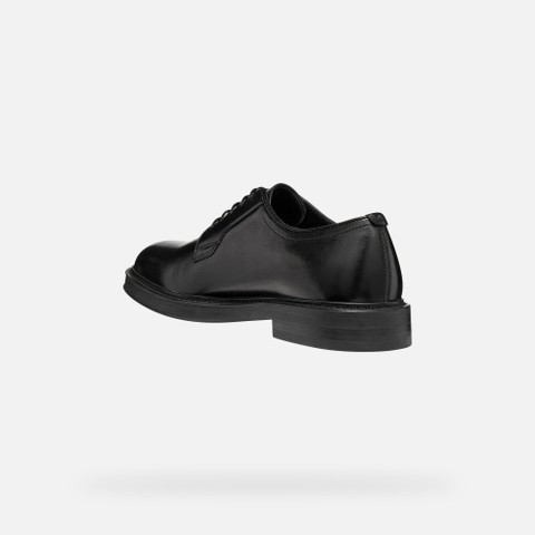 Leather oxfords BEXFORD MAN Black - image number 4 | GEOX