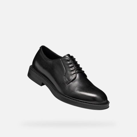 Leather oxfords BEXFORD MAN Black - image number 5 | GEOX