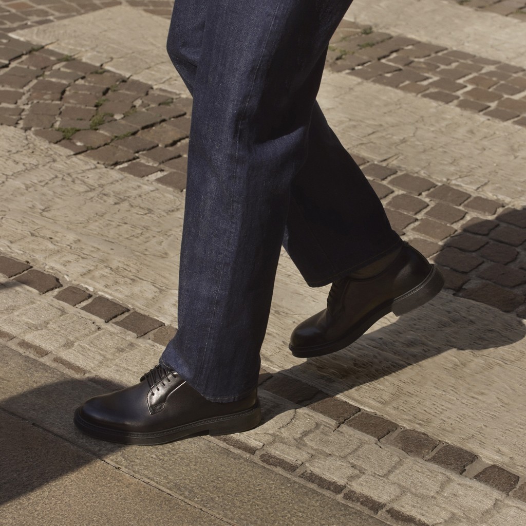 Leather oxfords BEXFORD MAN Black - image number 10 | GEOX