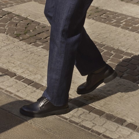 Leather oxfords BEXFORD MAN Black - image number 10 | GEOX