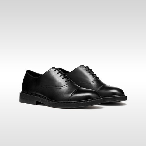 Leather oxfords BEXFORD MAN Black - image number 7 | GEOX