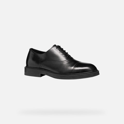 Leather oxfords BEXFORD MAN Black - image number 2 | GEOX