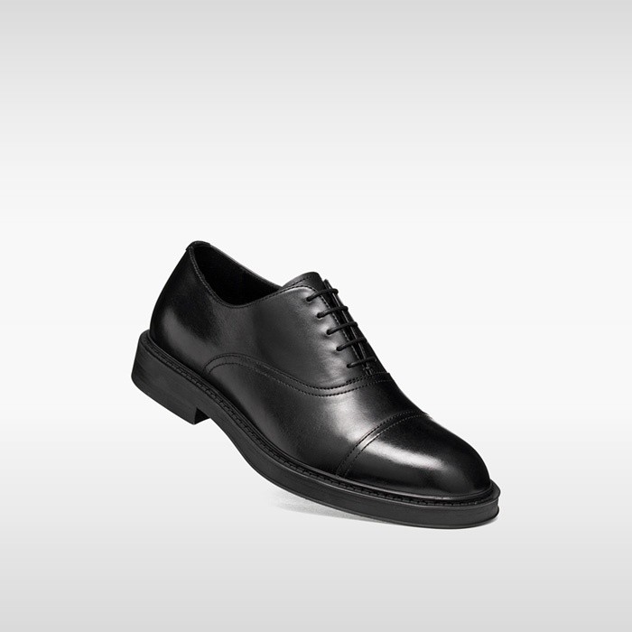 Leather oxfords BEXFORD MAN Black | GEOX