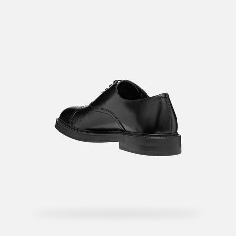 Leather oxfords BEXFORD MAN Black - image number 3 | GEOX