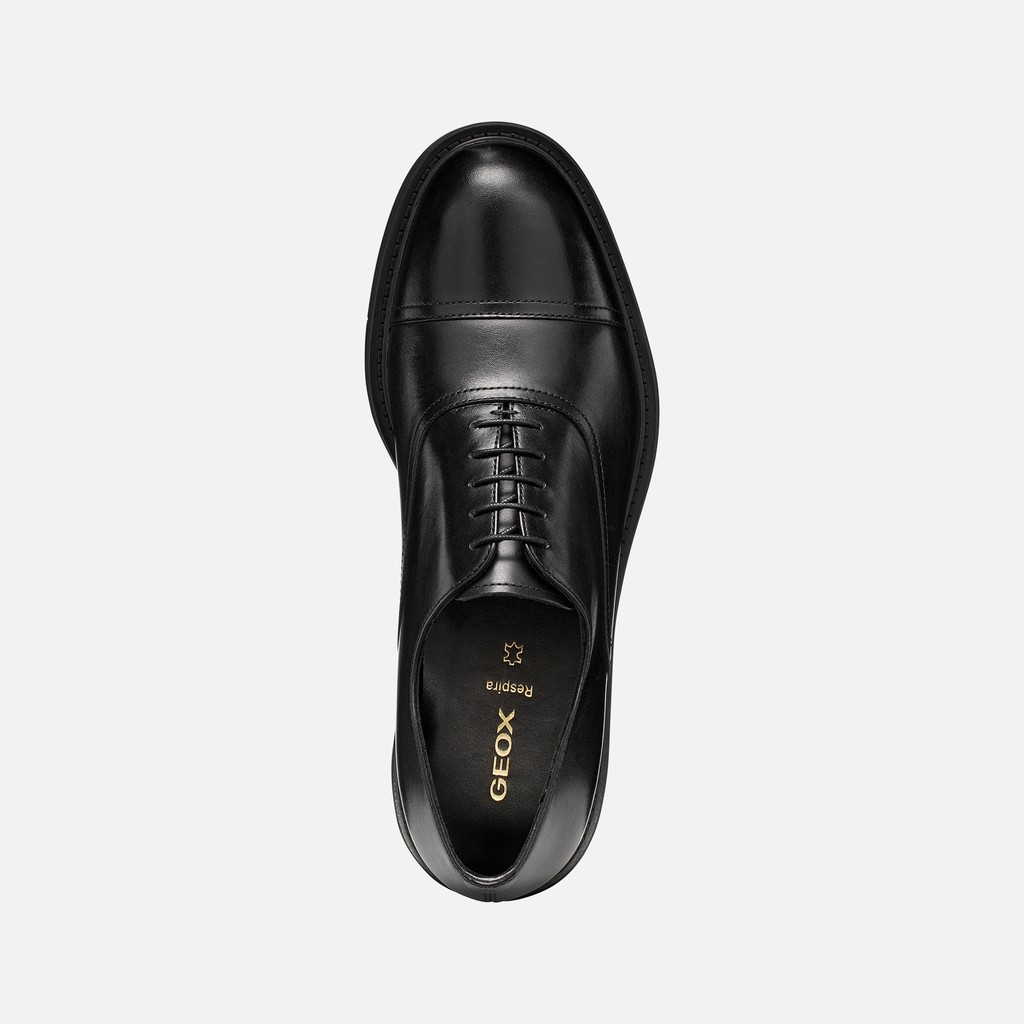 Leather oxfords BEXFORD MAN Black - image number 5 | GEOX