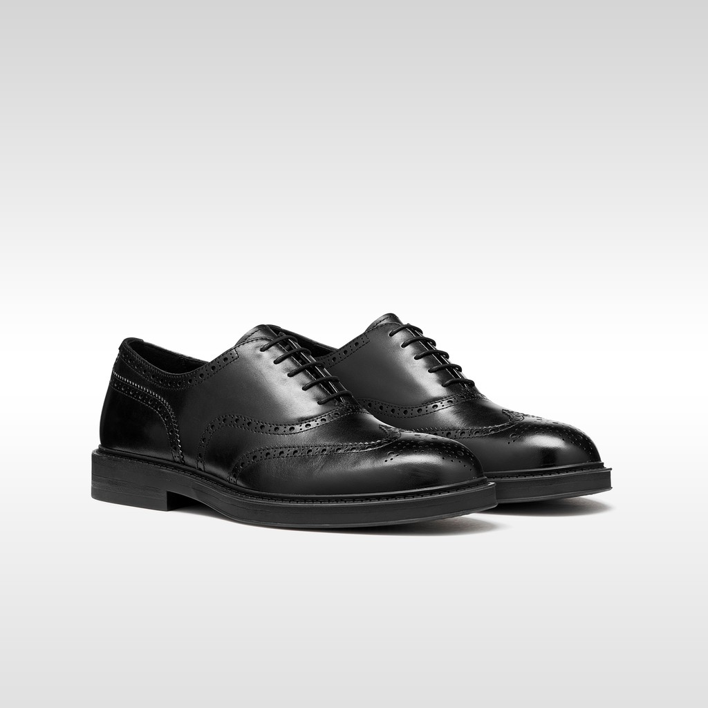 Leder Schn&uuml;rschuhe BEXFORD HERR Schwarz - image number 7 | GEOX