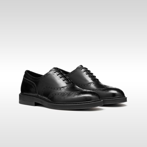 Leder Schn&uuml;rschuhe BEXFORD HERR Schwarz - image number 7 | GEOX