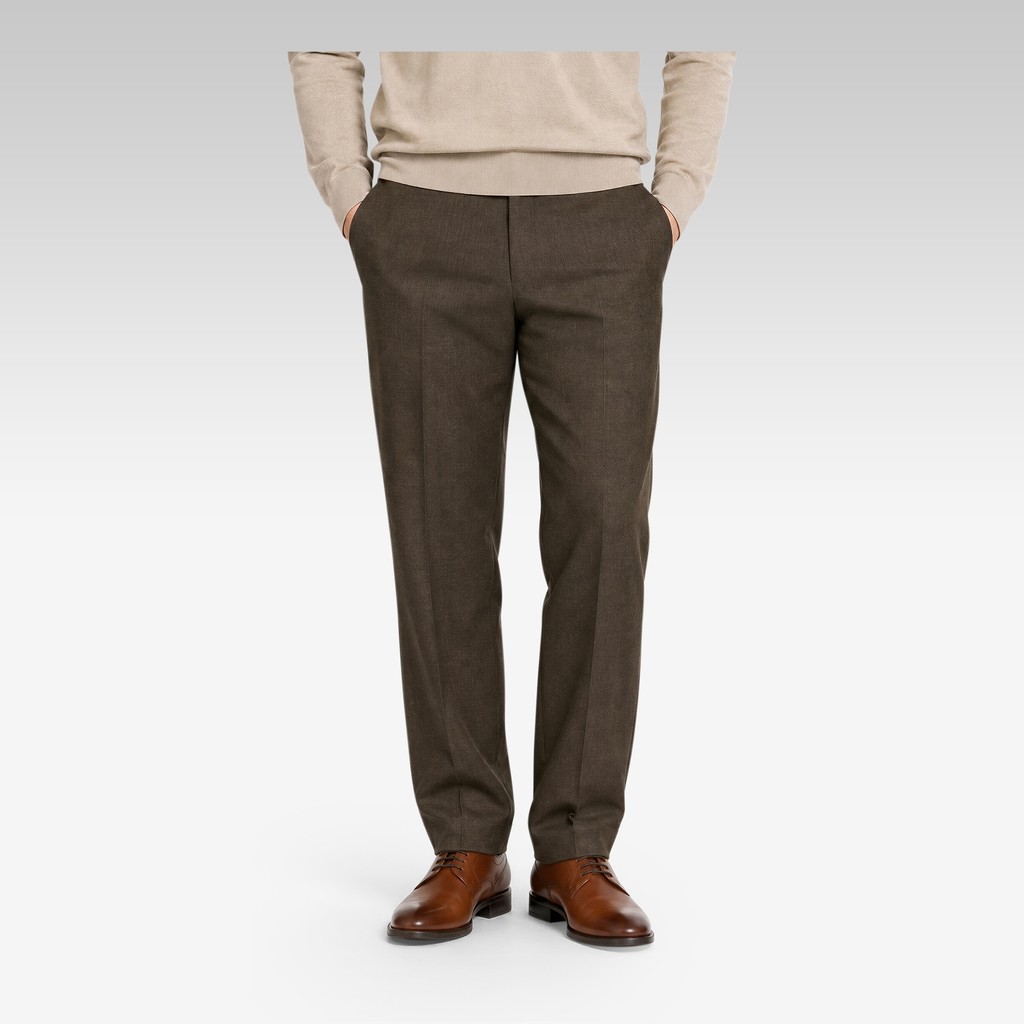 Leather oxfords THALOS MAN Cognac - image number 1 | GEOX