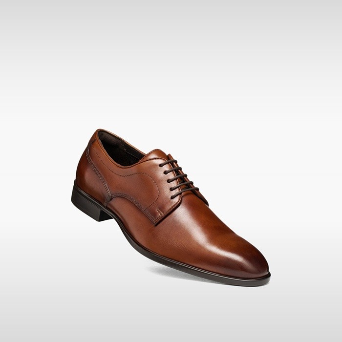 Leather oxfords THALOS MAN Cognac | GEOX