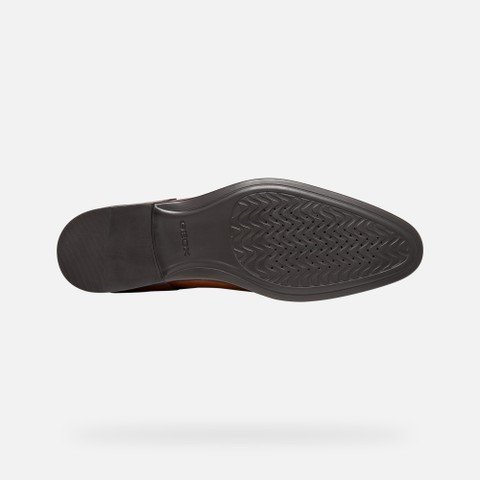 Leder Schn&uuml;rschuhe THALOS HERR Cognac - image number 6 | GEOX