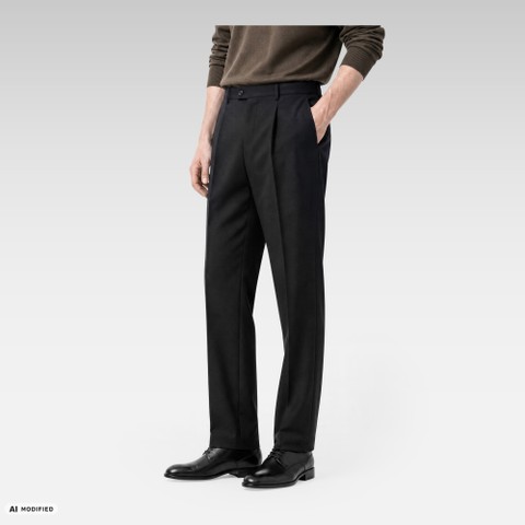 Leather oxfords THALOS MAN Black - image number 1 | GEOX