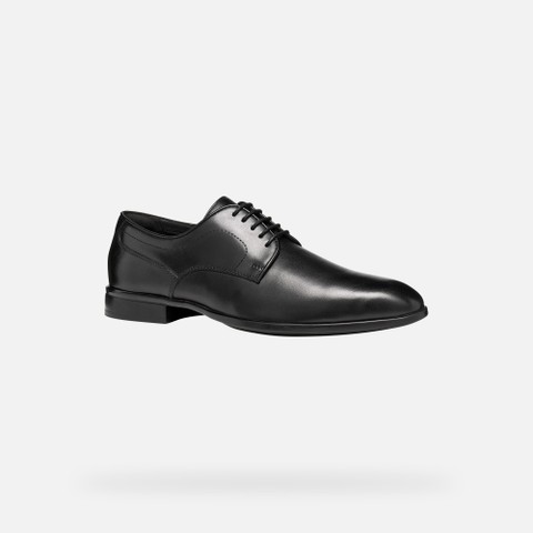 Leather oxfords THALOS MAN Black - image number 2 | GEOX