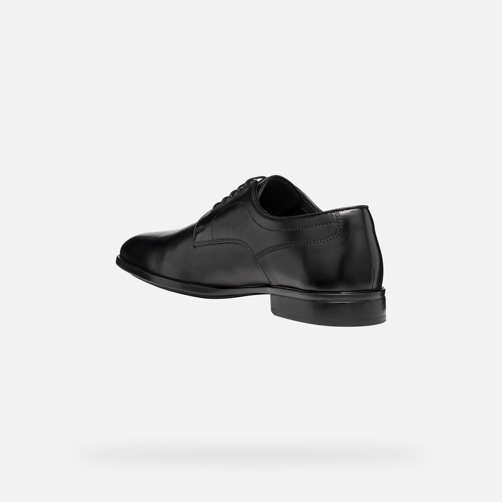 Leather oxfords THALOS MAN Black - image number 3 | GEOX