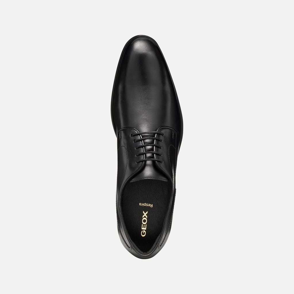Leather oxfords THALOS MAN Black - image number 5 | GEOX