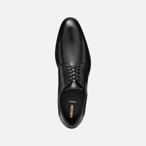 Leather oxfords THALOS MAN Black - image number 5 | GEOX
