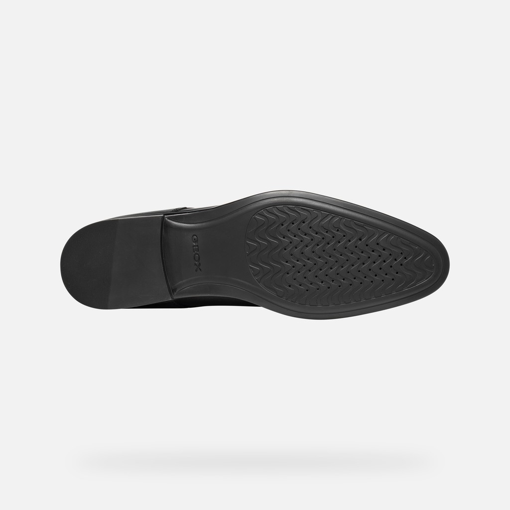 Leather oxfords THALOS MAN Black - image number 6 | GEOX