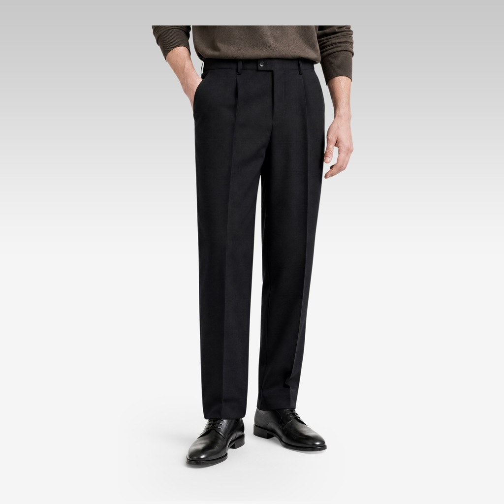 Leather oxfords THALOS MAN Black - image number 1 | GEOX